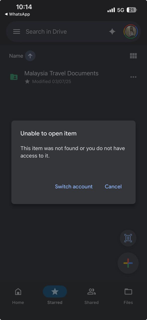 Still no access